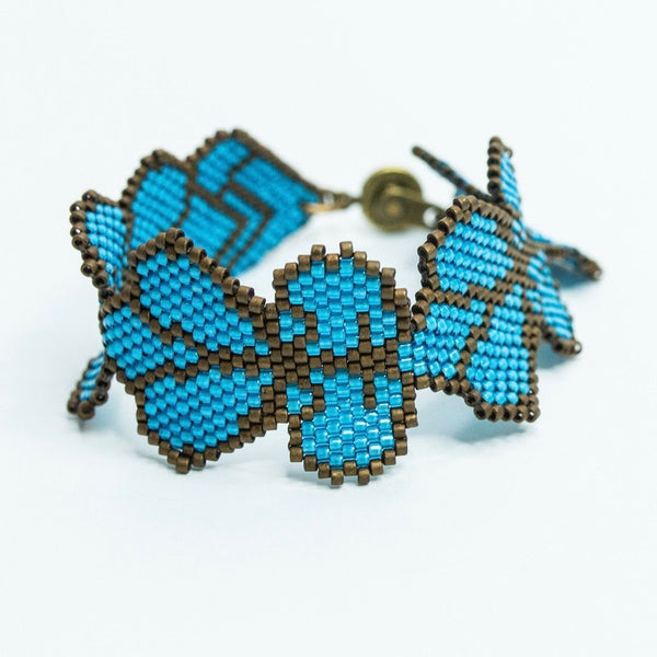 Wild Blue Butterflies Bracelet